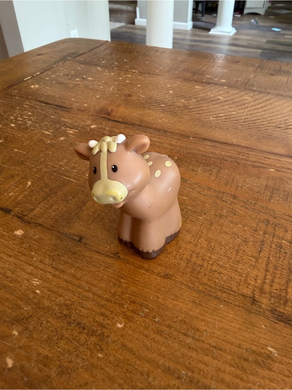 Fisher Price Little People tan cow as is